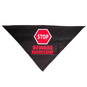 YELLOW DOG DESIGN | Beware Aggressive Sign Bandana