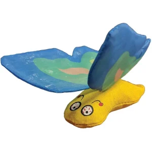 Yeowww Butterfly Catnip Cat Toy Blue,