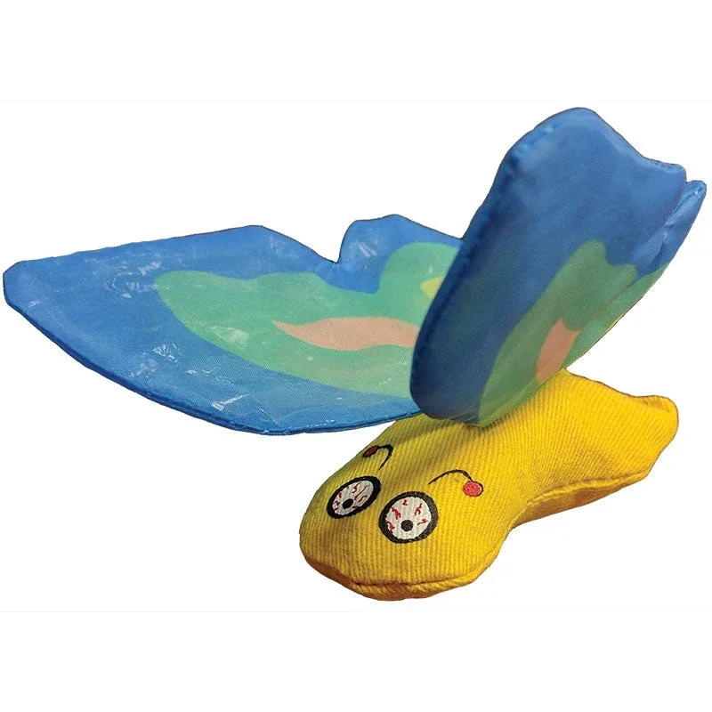 Yeowww Butterfly Catnip Cat Toy Blue,