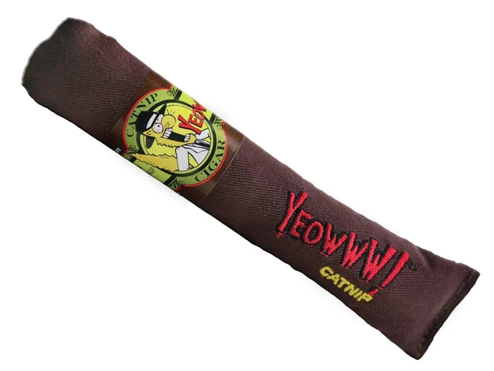 Yeowww Cigars Catnip Toy Brown, 7 in, 24 pk