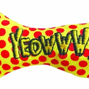 Yeowww Stinkies Catnip Toy Yellow, Red, 3 in