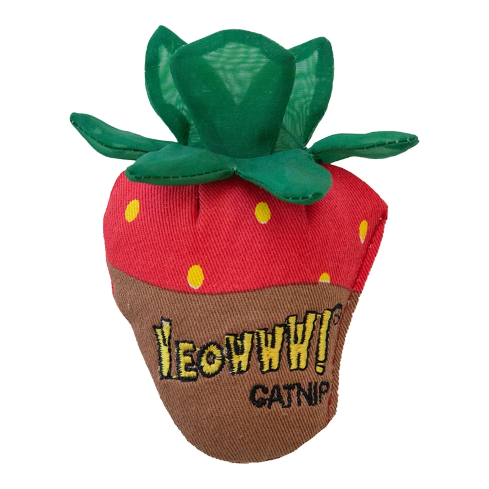 Yeowww Strawberry Catnip Cat Toy Chocolate, Single