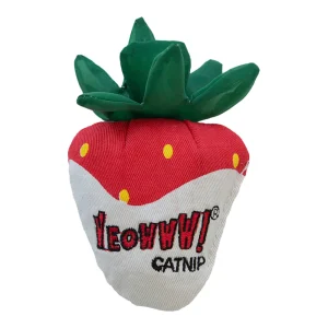 Yeowww Strawberry Catnip Cat Toy White Chocolate, Single