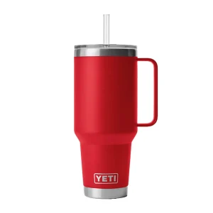 Yeti Coolers Rambler 42oz Straw Rescue Red