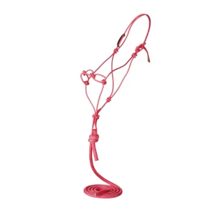 Yoder Equine Products Chain Knot Rope Halter with Atatched Lead Rope