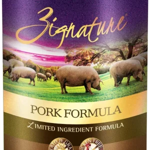 Zignature Canned Pork Wet Dog Food, 13 oz, Case of 12