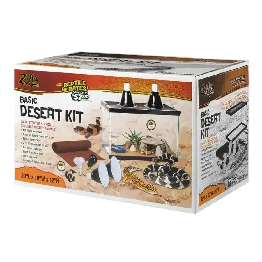 Zilla Desert Reptile Terrarium Starter Kit 10