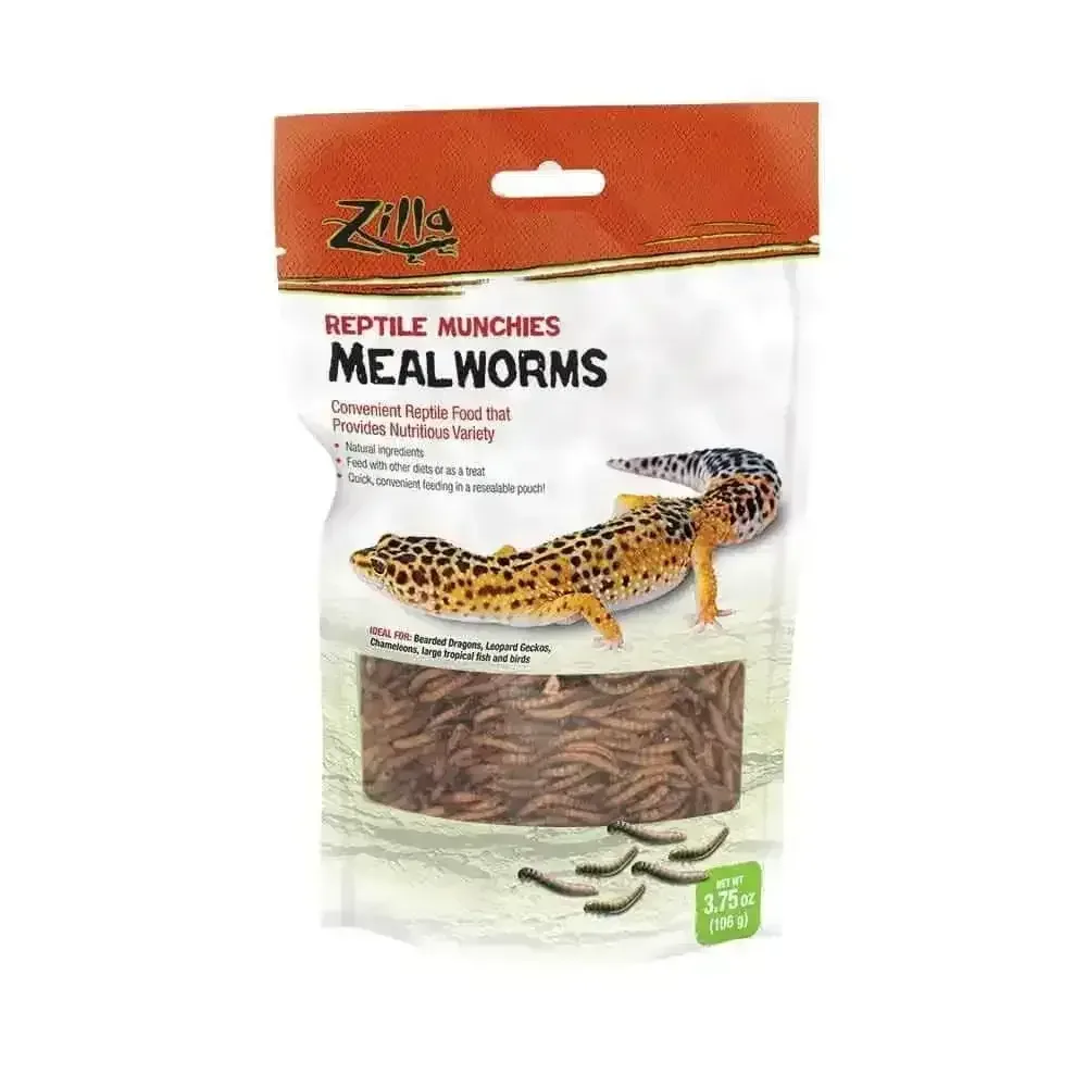 Zilla® Freeze Dried Munchies Mealworm Reptile Food 3.75 Oz