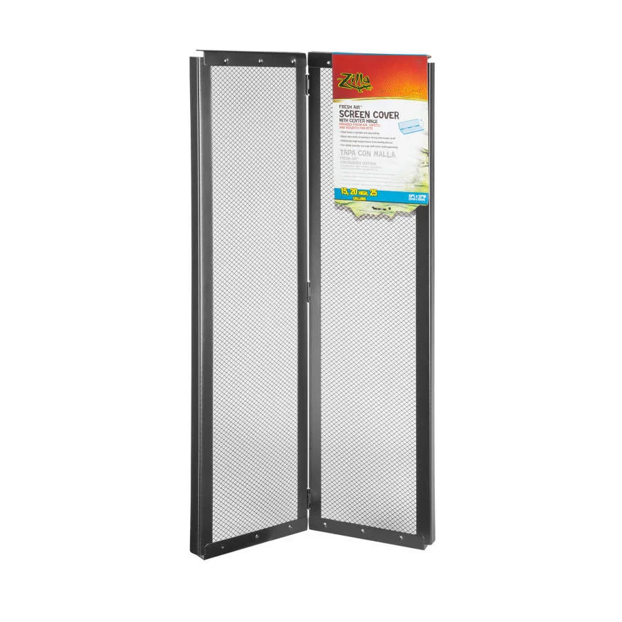 Zilla Fresh Air Screen Cover with Center Hinge 1ea/24 X 12 in