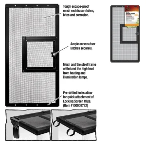 Zilla Fresh Air Screen Cover with Hinged Door 1ea/20 X 10 in
