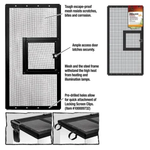 Zilla Fresh Air Screen Cover with Hinged Door 1ea/24 X 12 in