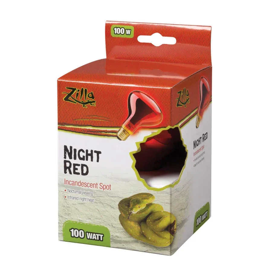 Zilla Incandescent Spot Bulb Night Red, 1ea/100 W
