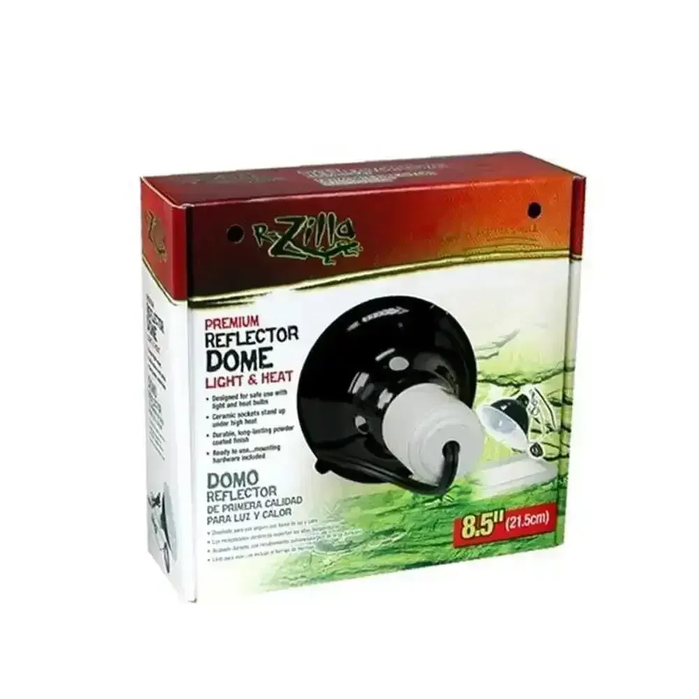 Zilla Reflector Dome Light - Enhance Your Reptile's Habitat with Style and Efficiency
