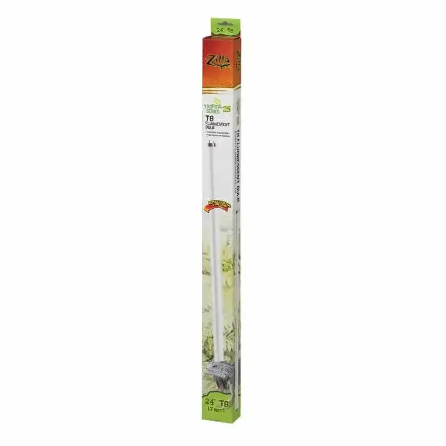 Zilla UVB Bulb - Reptile Fluorescent T8 Light Habitat Lighting