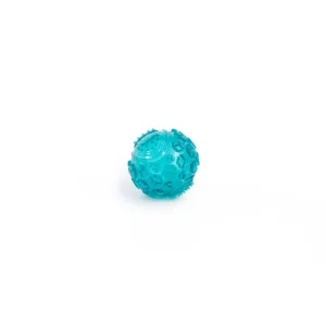 Zippy Tuff Squeaker Ball, Teal, Small, 2.5 Inch Diameter