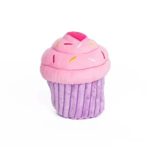 ZippyPaws Cupcake Dog Toy Pink Medium