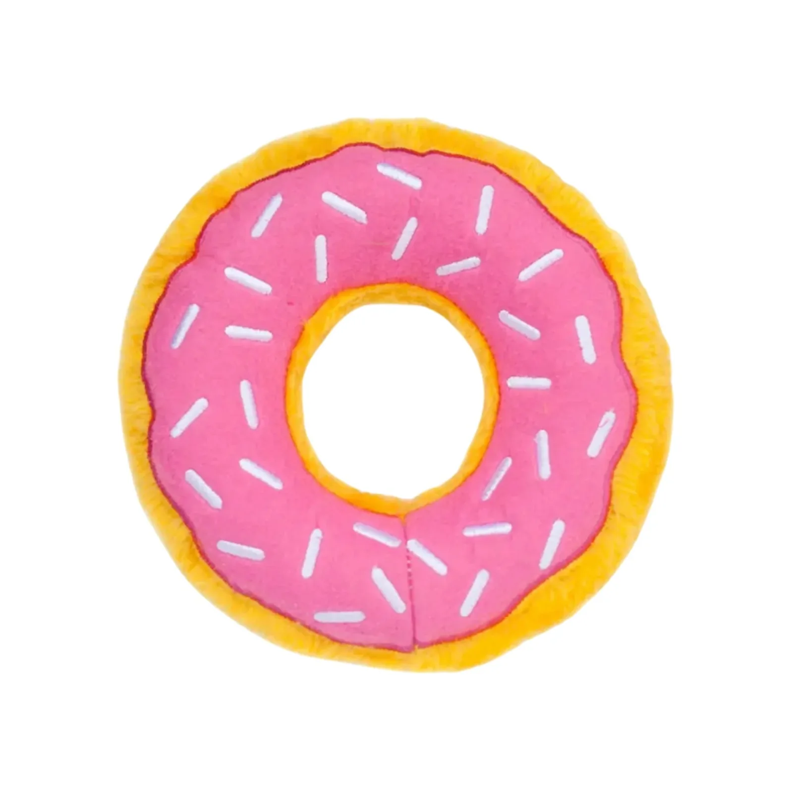 ZippyPaws Donutz Dog Toy Strawberry, Medium
