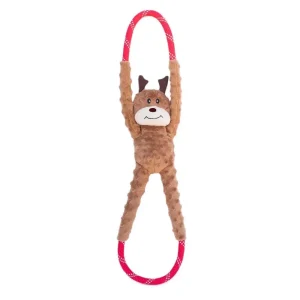 Zippypaws Holiday RopeTugz Reindeer