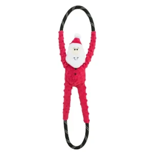 Zippypaws Holiday RopeTugz Santa