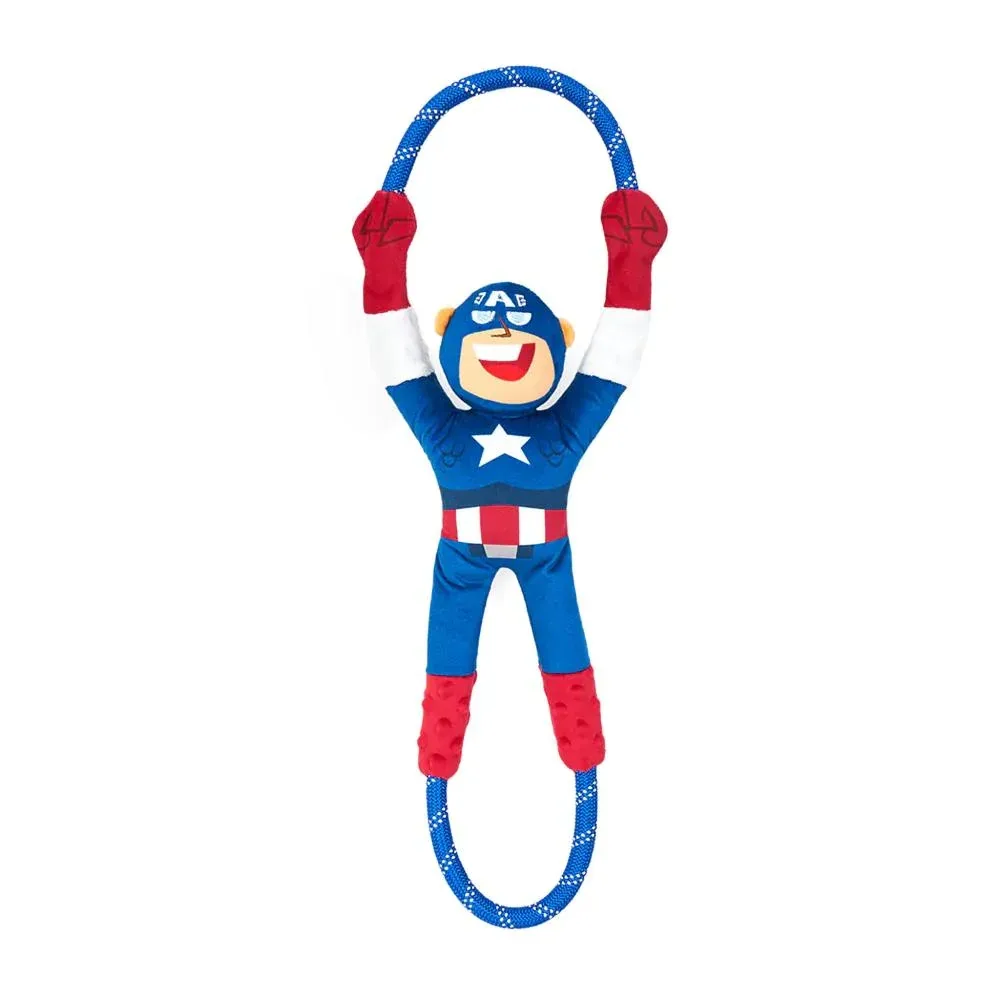 Zippypaws Marvel Ropetugz Captain America