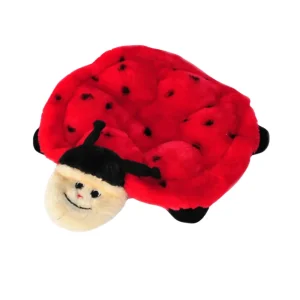 Zippypaws Plush Squeakie Crawlers Betsey Ladybug Red Medium