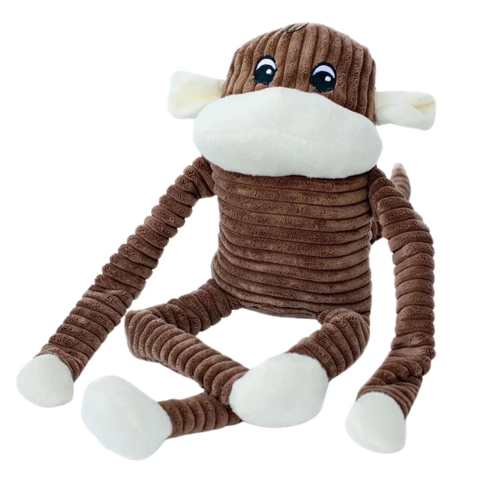 ZippyPaws Spencer the Crinkle Monkey Dog Toy Brown XL
