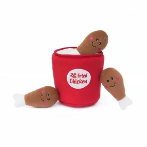 ZippyPaws Zippy Burrow Dog Toy Bucket of Chicken Medium