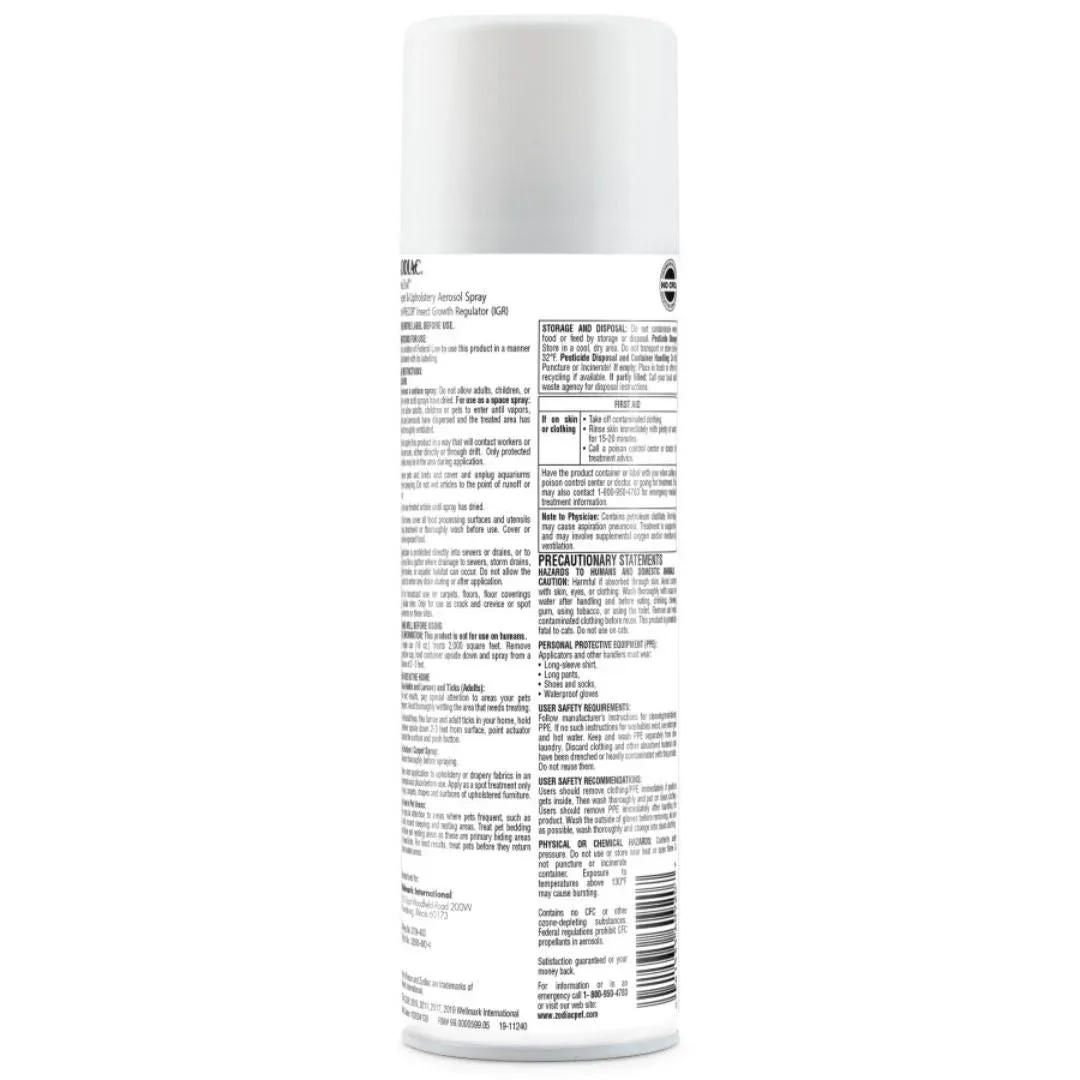 Zodiac Flea & Tick Carpet & Upholstery Aerosol Spray 16oz - Image 2