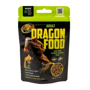 Zoo Med Adult High Fiber Dragon Food for Bearded Dragons 1 oz