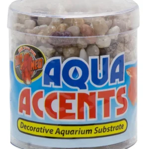 Zoo Med Aqua Accents River Pebbles, Light, 8 oz