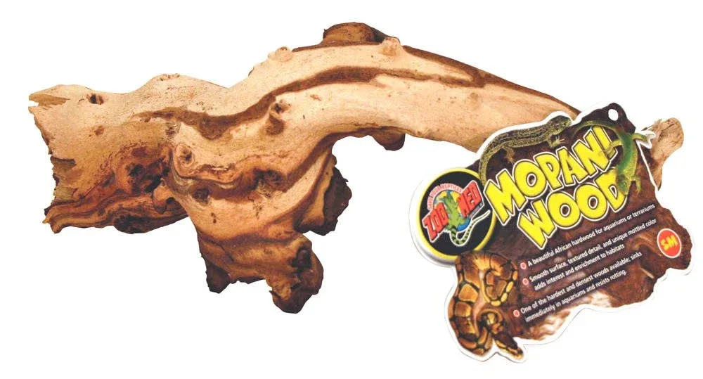 Zoo Med Aquarium Mopani Wood, Brown 6-8 in, Small