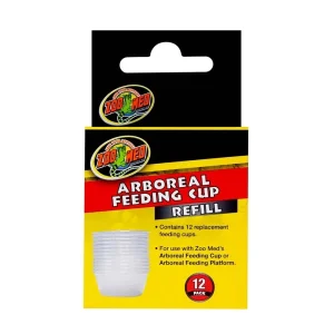Zoo Med Arboreal Feeding Cup Refill, White, 12-Count
