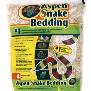 Zoo Med Aspen Snake Bedding, Tan, 4 qt