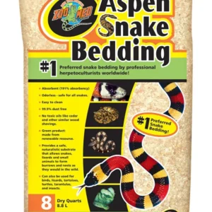 Zoo Med Aspen Snake Bedding, Tan, 8 qt