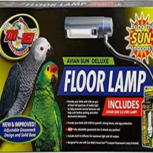 Zoo Med AvianSun Deluxe Floor Lamp with AvianSun 5.0 UVB