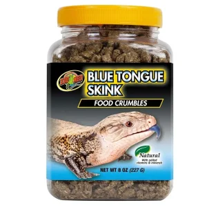 Zoo Med Blue Tongue Skink Food Crumbles Dry Food, 8 oz
