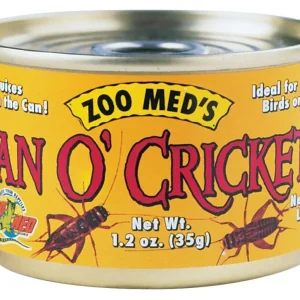Zoo Med Can O' Adult Crickets Reptile Wet Food, 1.2 oz