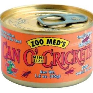 Zoo Med Can O' Mini Crickets Reptile Wet Food, 1.2 oz