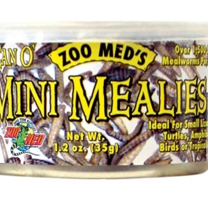 Zoo Med Can O' Mini Mealies Reptile Wet Food, 1.2 oz