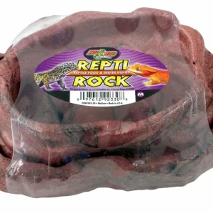 Zoo Med Combo Repti Rock Food and Water Dish, Brown Medium