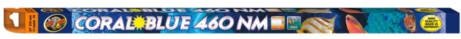 Zoo Med Coral, Blue 460 NM T8 Lamp, Blue, 24 in