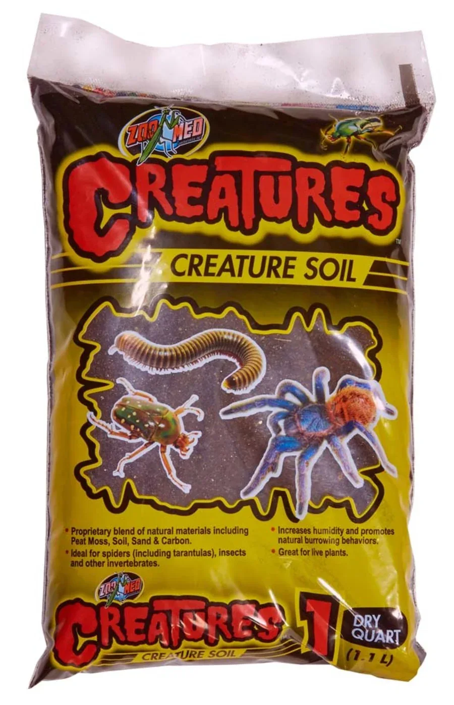 Zoo Med Creatures Creature Soil, Black, 1 qt