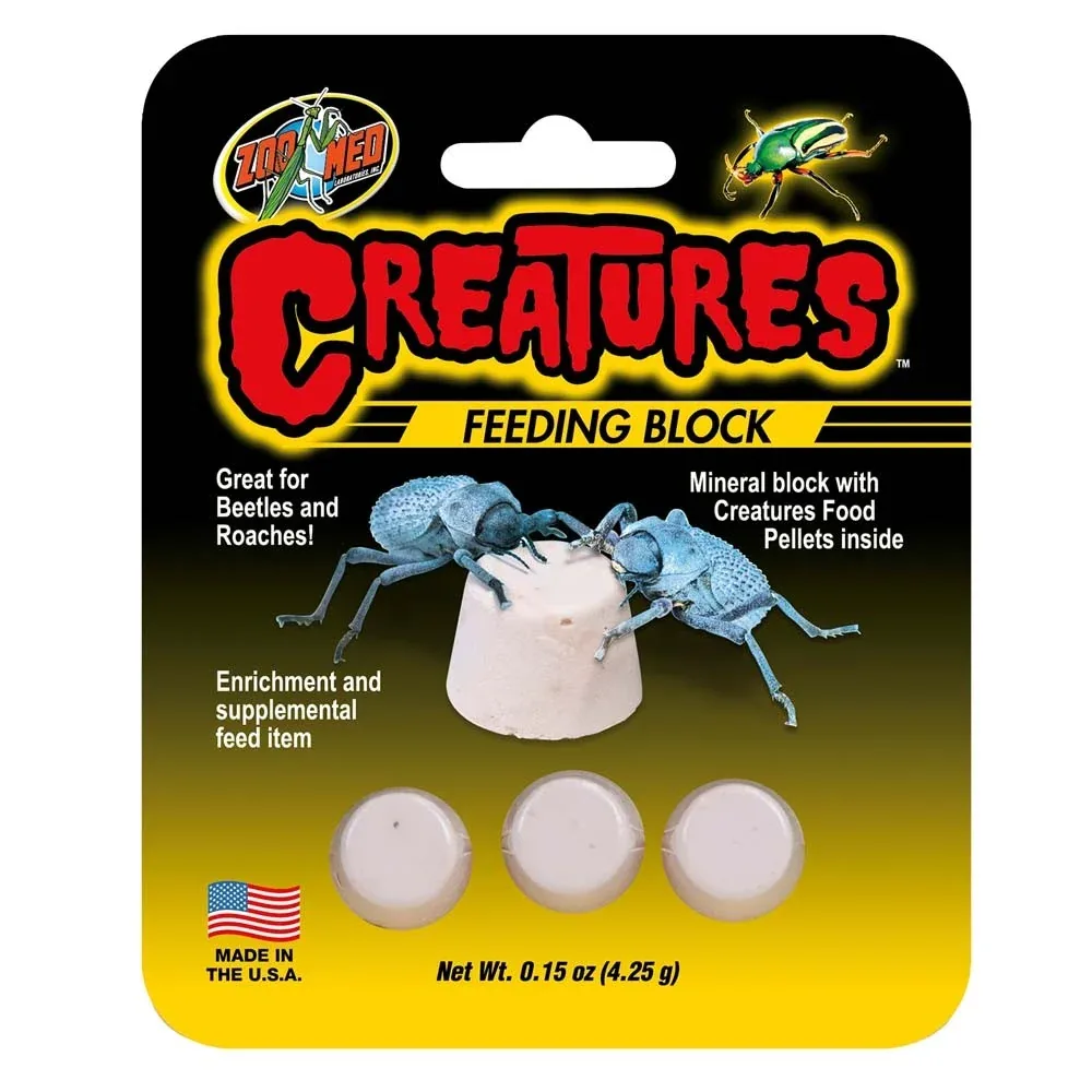 Zoo Med Creatures Feeding Block, 0.15 oz, 3 ct - Image 2
