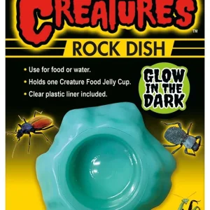 Zoo Med Creatures Rock Dish Glow in the Dark Light Blue