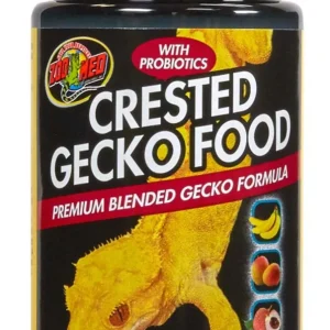 Zoo Med Crested Gecko Food Premium Blended Tropical Fruit Dry Food, 4 oz