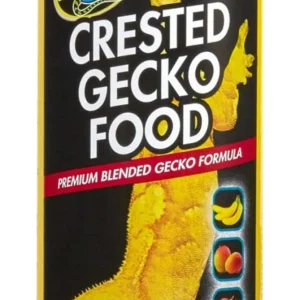 Zoo Med Crested Gecko Food Premium Blended Tropical Fruit Dry Food, 8 oz