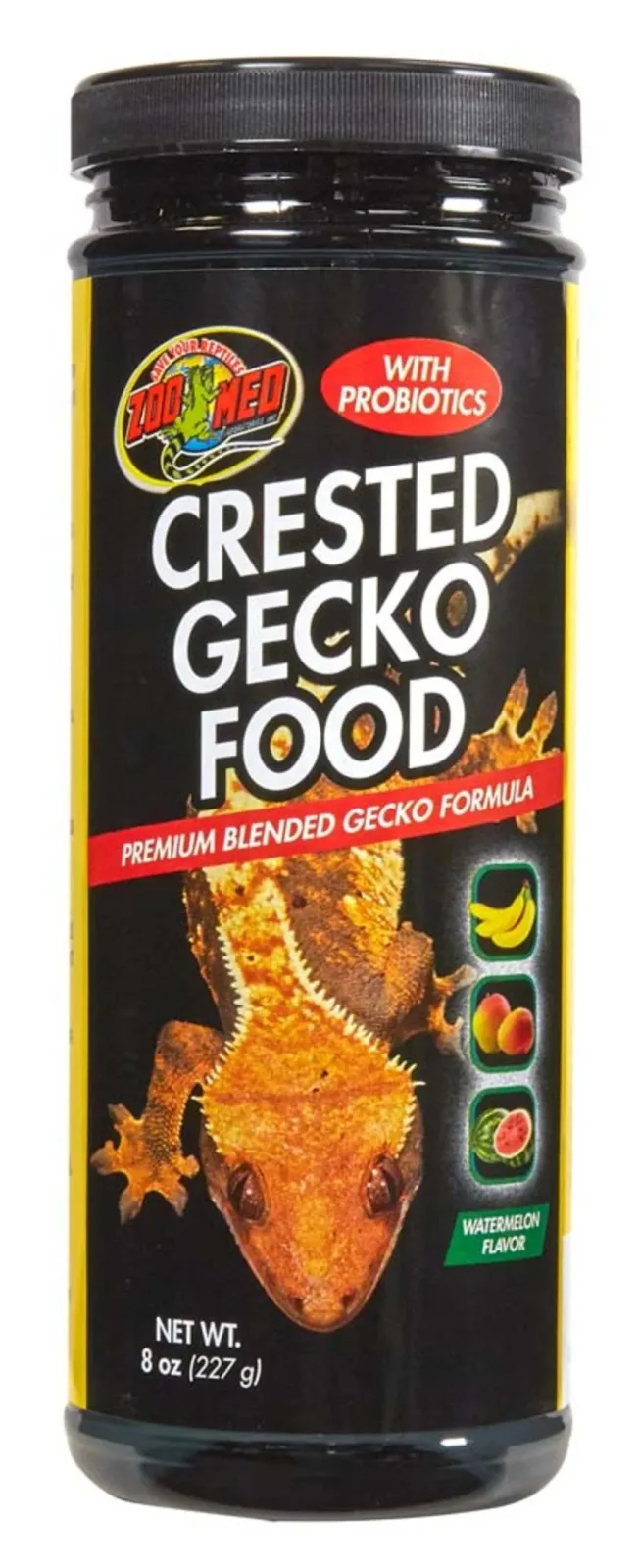 Zoo Med Crested Gecko Food Premium Blended Watermelon Dry Food, 8 oz
