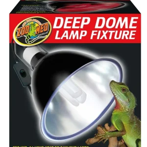 Zoo Med Deep Dome Lamp Fixture, Black, 8.5 in