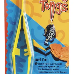 Zoo Med Deluxe High Quality Feeding Tongs, Yellow, 6 in