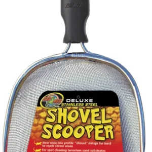 Zoo Med Deluxe Shovel Scooper, Black, Silver